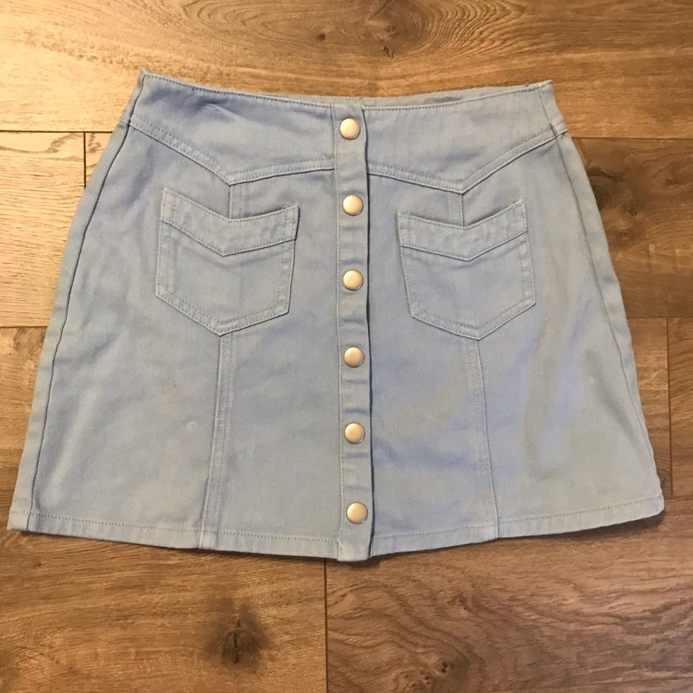 Kendall & Kylie denim button up skirt